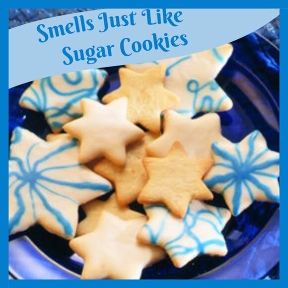 RAE DUNN Sugar Cookie Blue and White Hanukkah Candle RARE FIND!! NWT - Picture 3 of 7